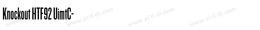 Knockout HTF92 UimtC字体转换